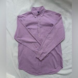 Ralph Lauren Light Purple Cotton Button Up Shirt Purple Label